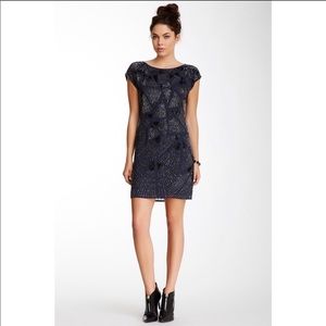 TRINA TURK hansen beaded cocktail mini LBD 6